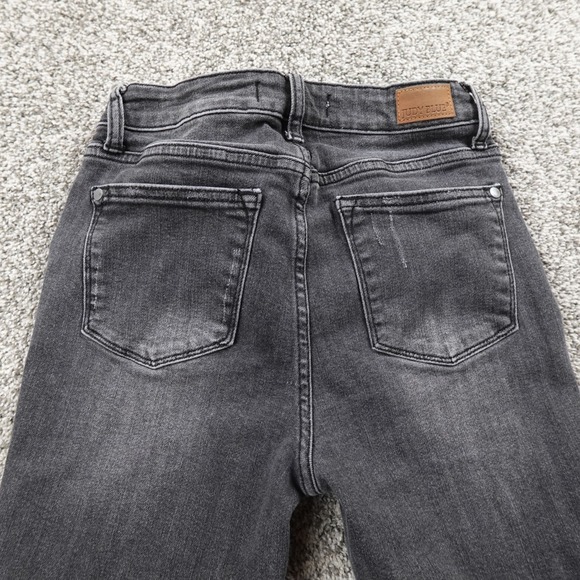 Judy Blue Jeans Womens 3 Black Denim Pants Trouser Mid Rise Skinny Capri Stretch - Picture 10 of 12